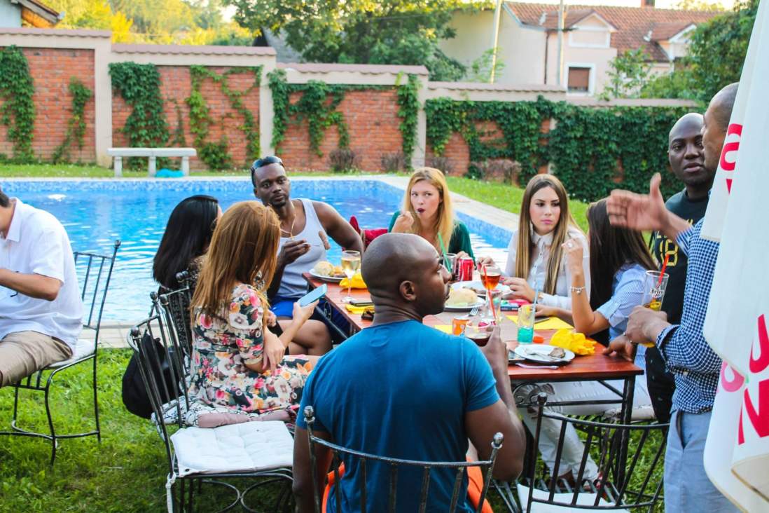 Bachelor party in Belgrade by the pool in villa with local girls.