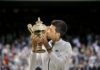 Novak Djokovic defeated Roger Federer and defended his title at Wimbledon.
